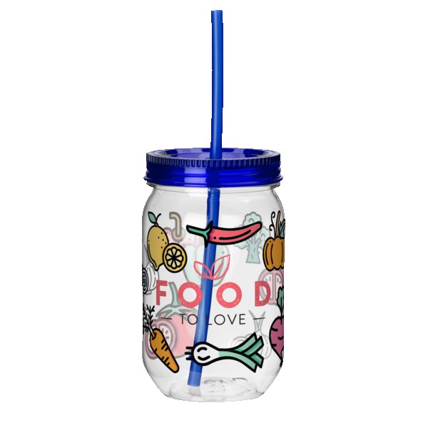 Fiesta Mason Jar Tumbler - 22 Oz. 1