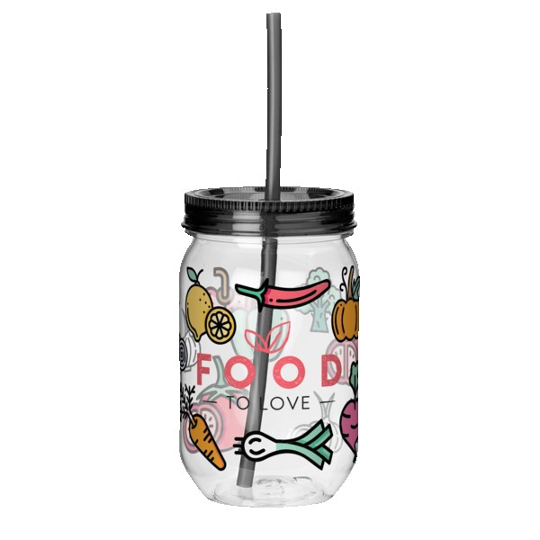 Fiesta Mason Jar Tumbler - 22 Oz. 1
