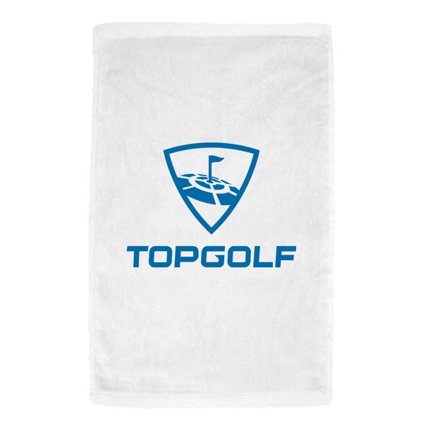 Turkish Signature Midweight White Golf Towel 1