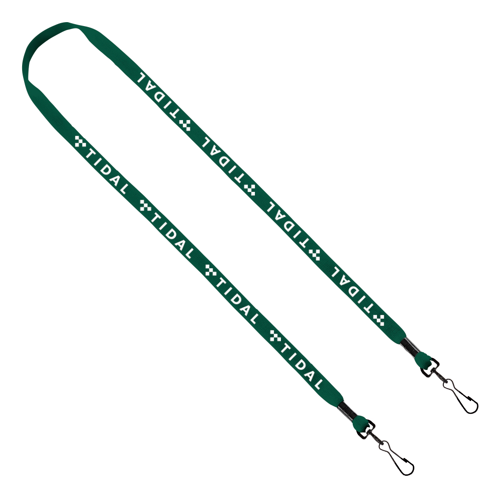 1/2" Cotton Double Swivel Hook Lanyard 1