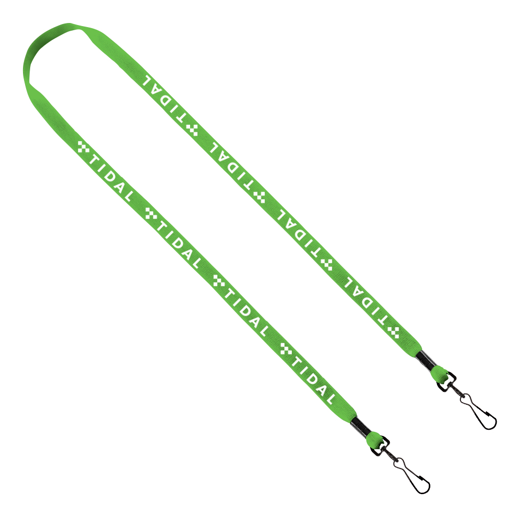 1/2" Cotton Double Swivel Hook Lanyard 1