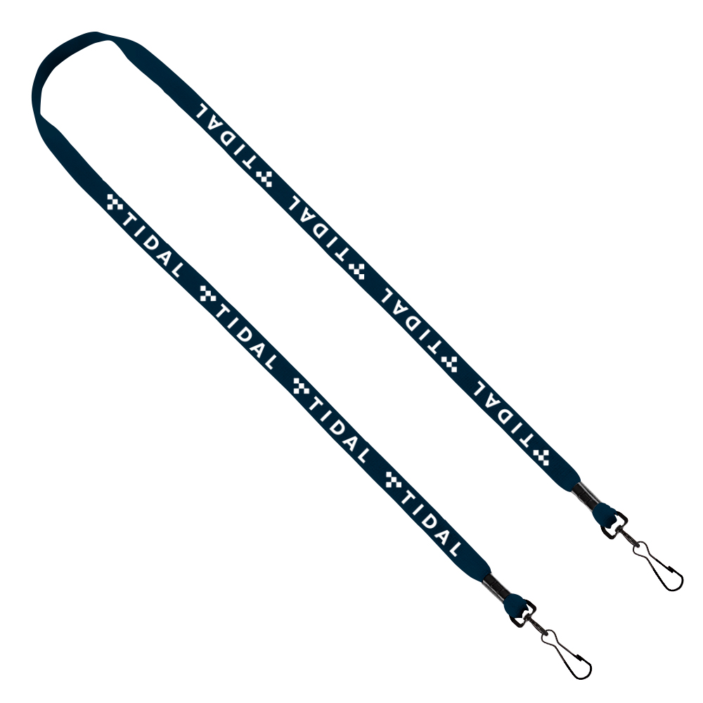 1/2" Cotton Double Swivel Hook Lanyard 1