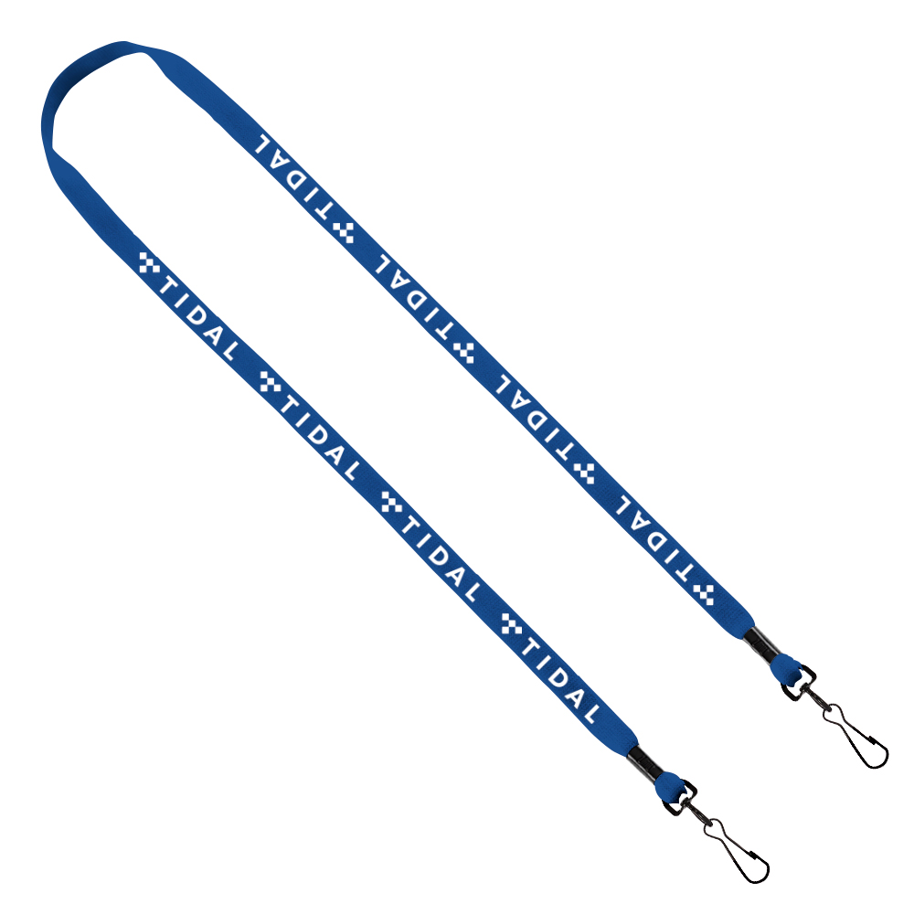 1/2" Cotton Double Swivel Hook Lanyard 1