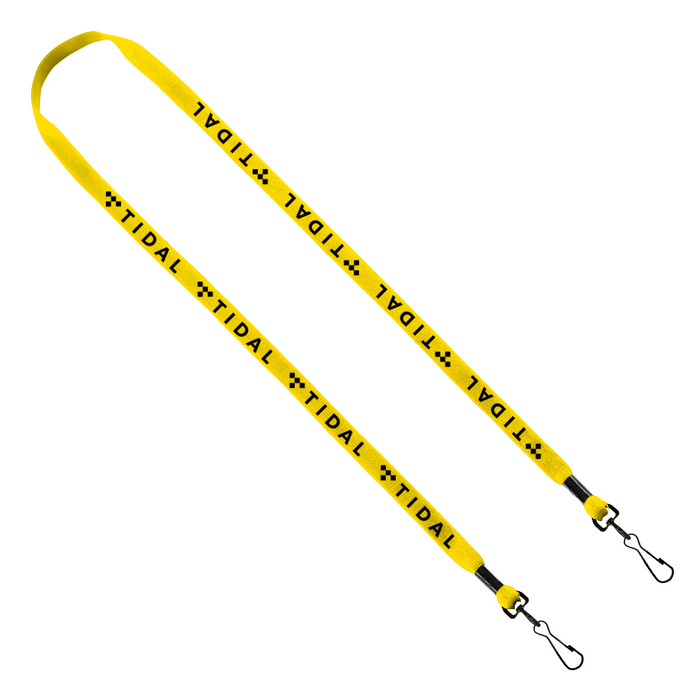 1/2" Cotton Double Swivel Hook Lanyard 1