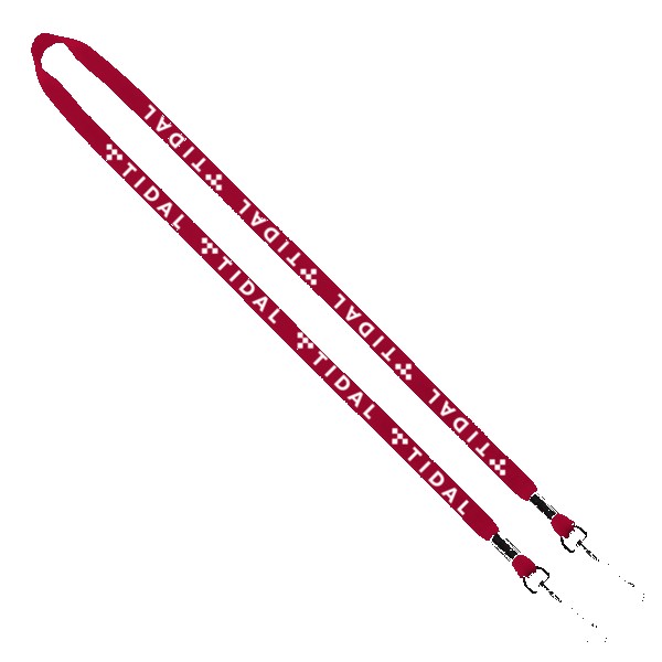 1/2" Cotton Double Swivel Hook Lanyard 1