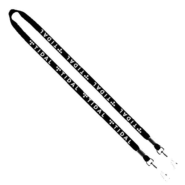 1/2" Cotton Double Swivel Hook Lanyard 1