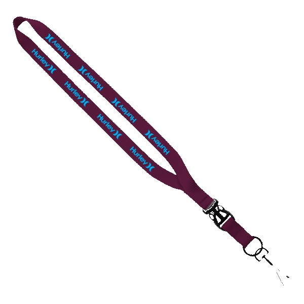 1/2" Smooth Nylon Slide Release Lanyard 1