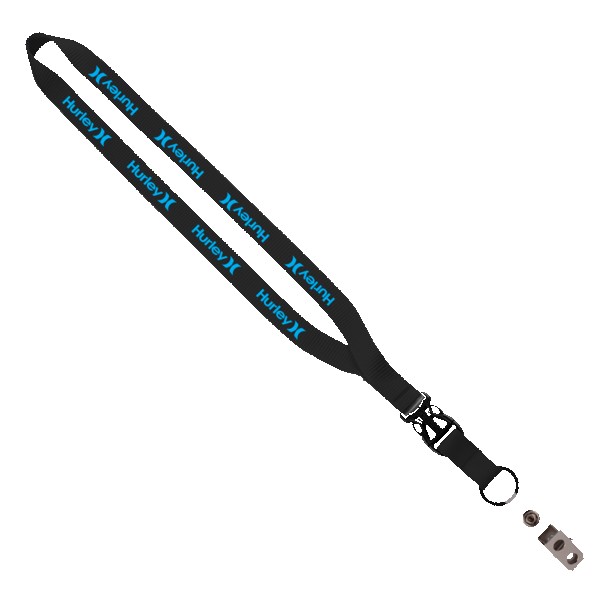 1/2" Smooth Nylon Slide Release Lanyard 1