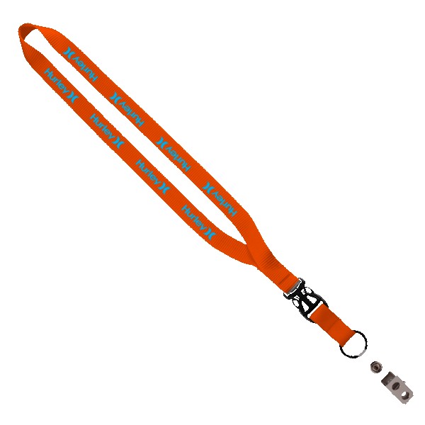 1/2" Smooth Nylon Slide Release Lanyard 1