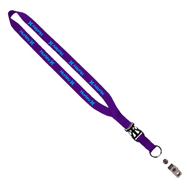 1/2" Smooth Nylon Slide Release Lanyard 1