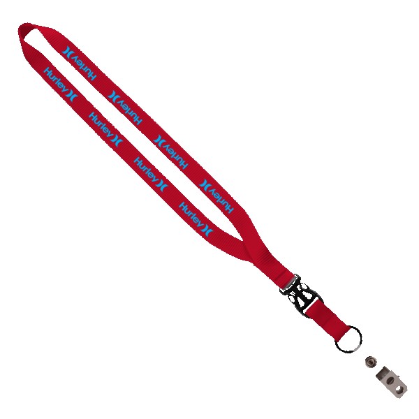 1/2" Smooth Nylon Slide Release Lanyard 1
