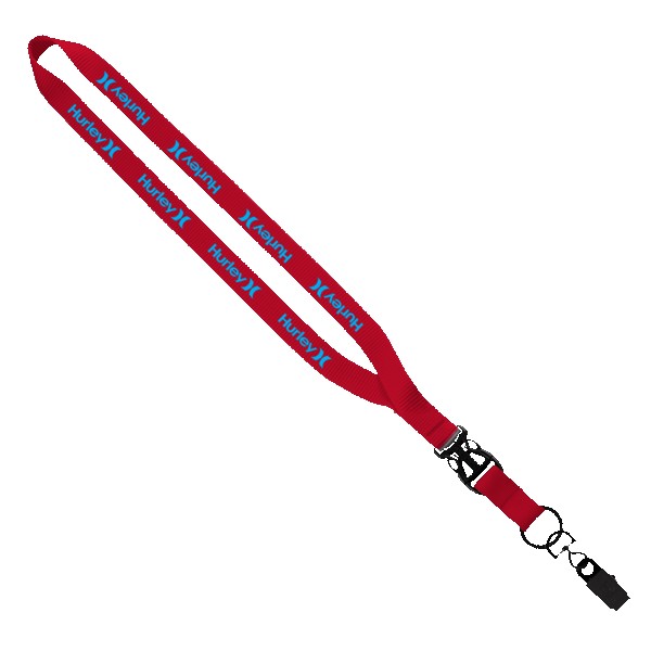 1/2" Smooth Nylon Slide Release Lanyard 1