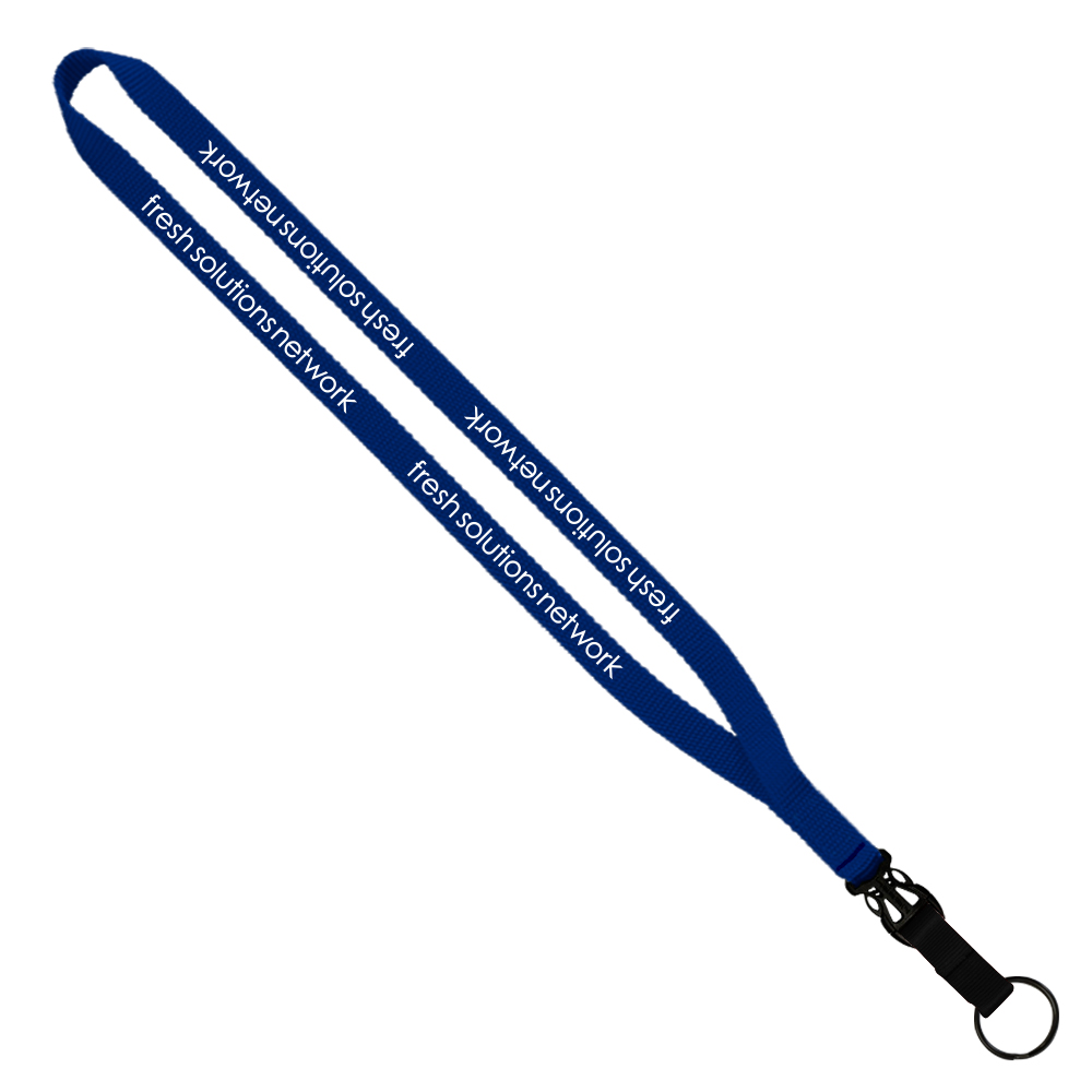 1/2" Smooth Nylon Slide Release Lanyard 1