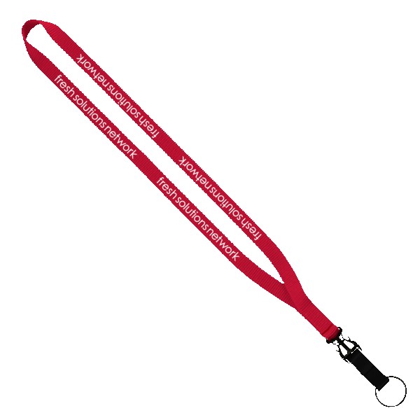 1/2" Smooth Nylon Slide Release Lanyard 1