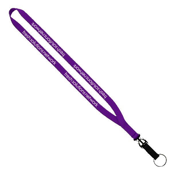 1/2" Smooth Nylon Slide Release Lanyard 1