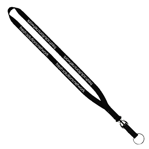 1/2" Smooth Nylon Slide Release Lanyard 1