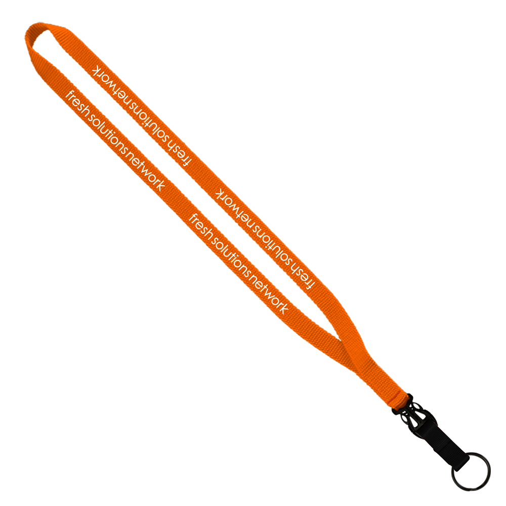 1/2" Smooth Nylon Slide Release Lanyard 1