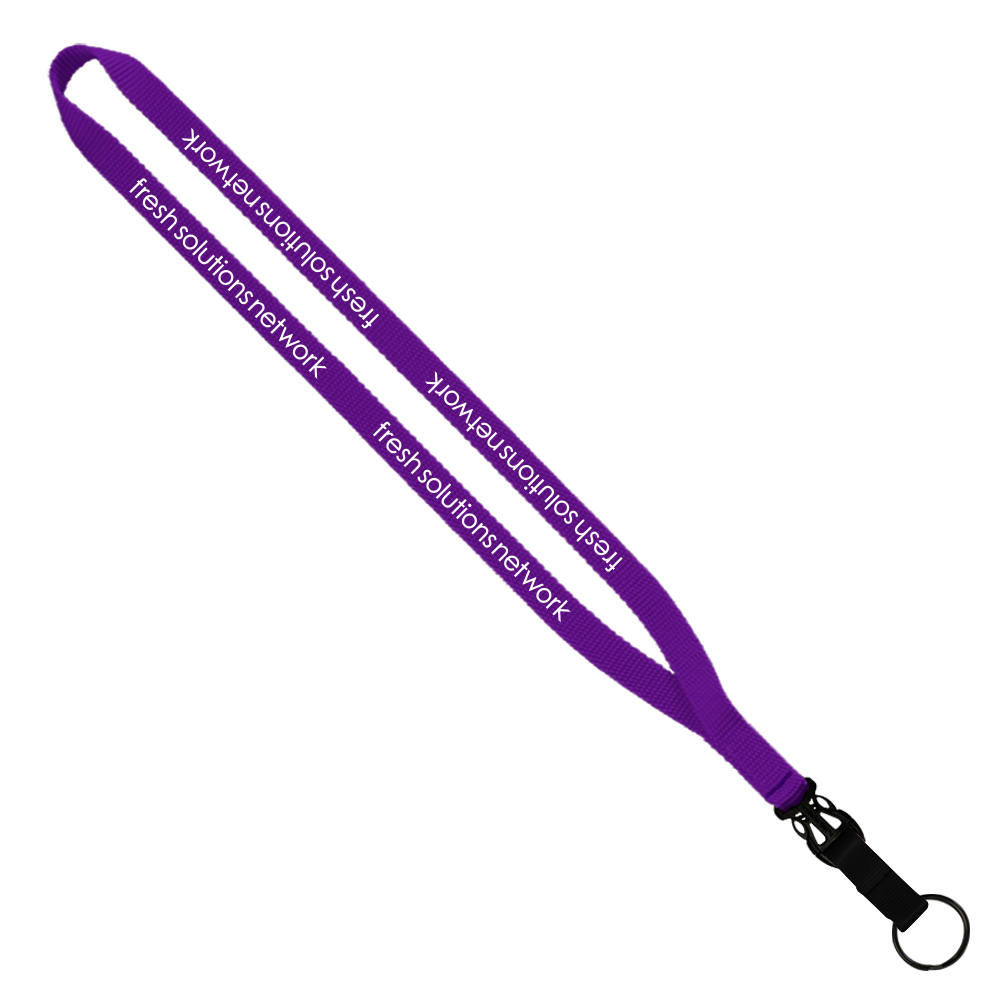 1/2" Smooth Nylon Slide Release Lanyard 1