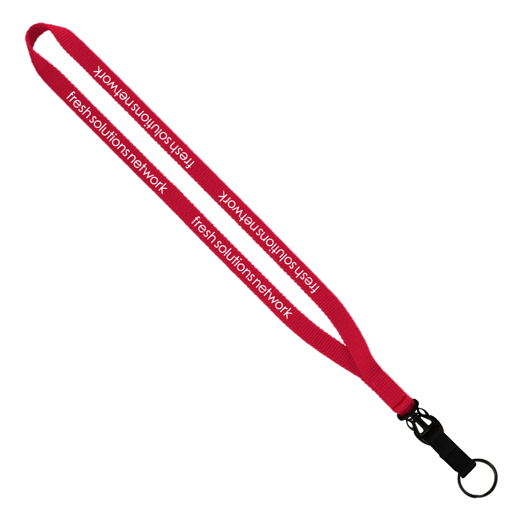 1/2" Smooth Nylon Slide Release Lanyard 1