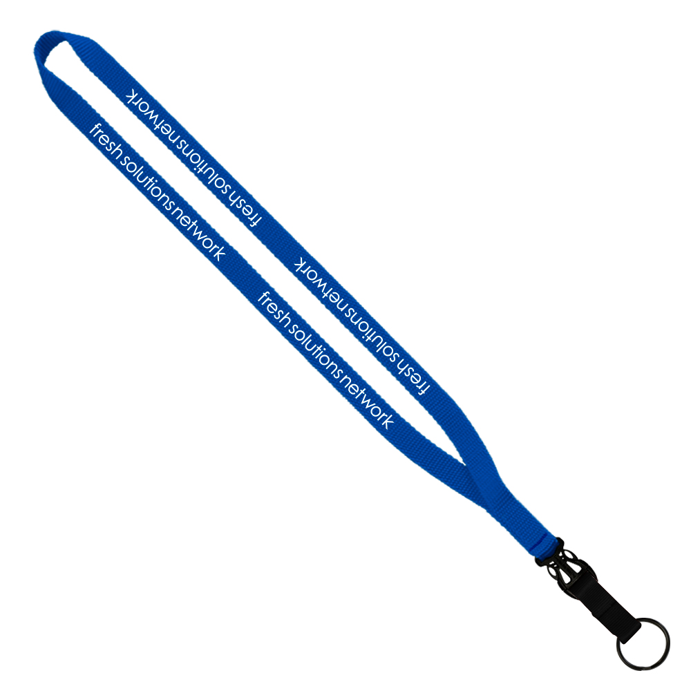 1/2" Smooth Nylon Slide Release Lanyard 1