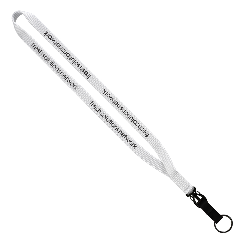 1/2" Smooth Nylon Slide Release Lanyard 1