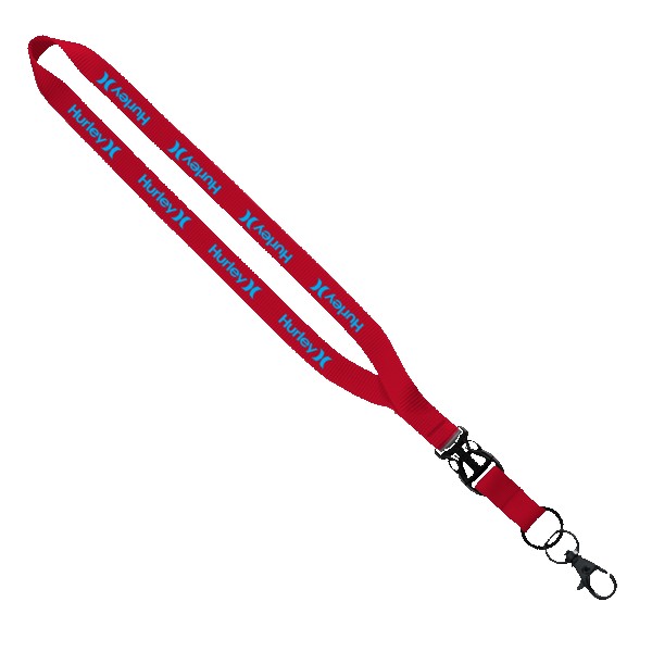 1/2" Smooth Nylon Slide Release Lanyard 1