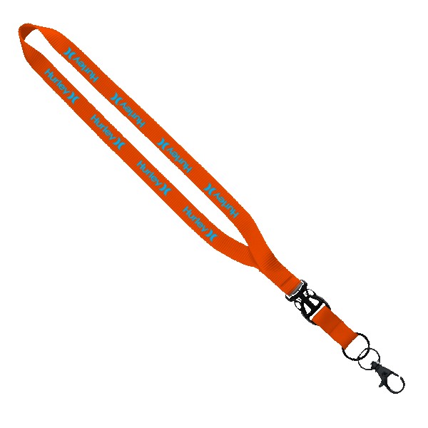 1/2" Smooth Nylon Slide Release Lanyard 1