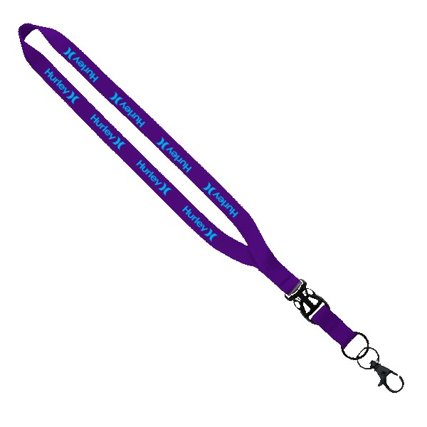 1/2" Smooth Nylon Slide Release Lanyard 1