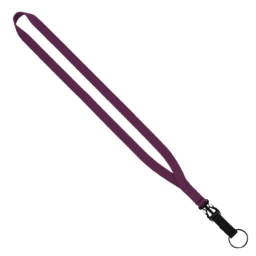 1/2" Smooth Nylon Slide Release Lanyard 1