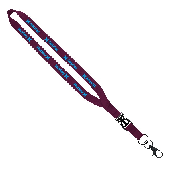 1/2" Smooth Nylon Slide Release Lanyard 1