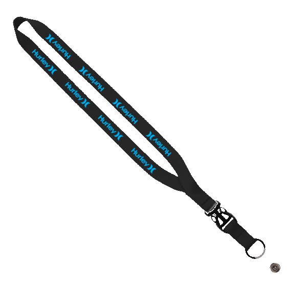 1/2" Smooth Nylon Slide Release Lanyard 1