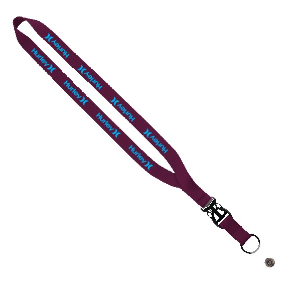 1/2" Smooth Nylon Slide Release Lanyard 1