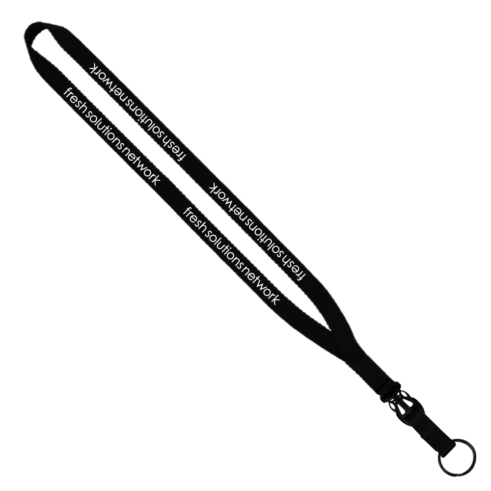 1/2" Smooth Nylon Slide Release Lanyard 1