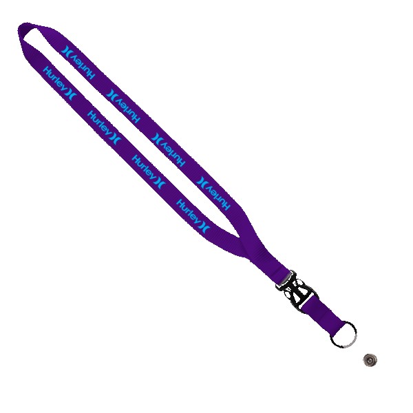 1/2" Smooth Nylon Slide Release Lanyard 1