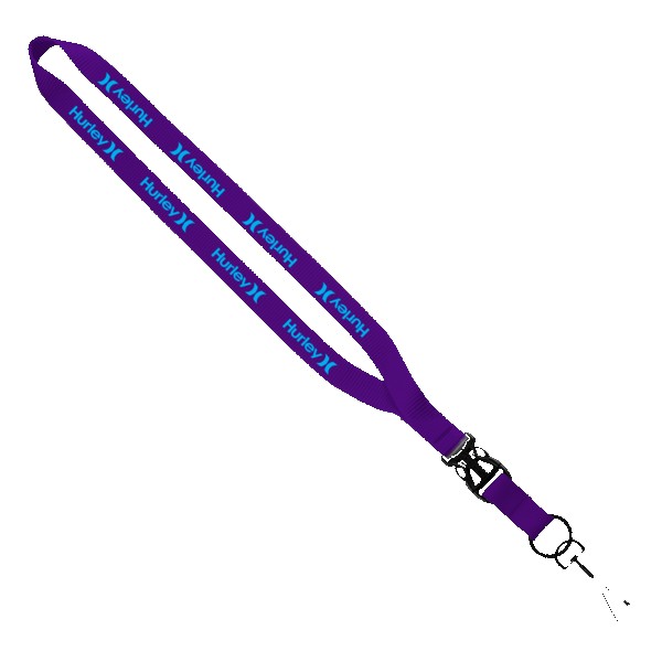 1/2" Smooth Nylon Slide Release Lanyard 1