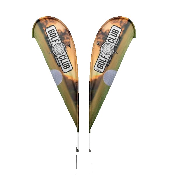 IMPORT 10%27 Double-Sided Teardrop Flag with Ground Spike 1 IMPORT 10%27 Double-Sided Teardrop Flag with Ground Spike 1