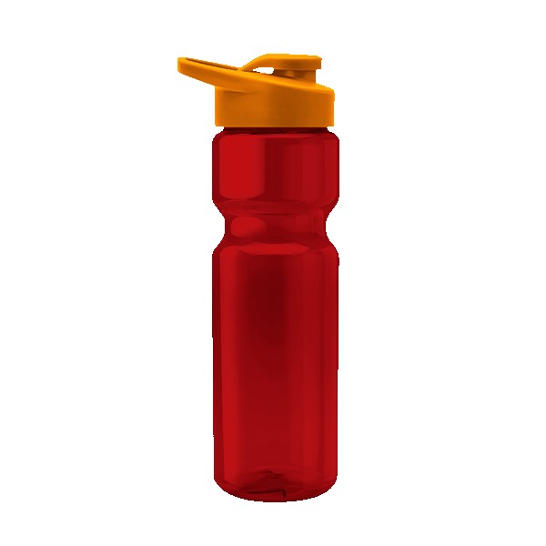 Blazer 28oz Transparent Bike Bottle w/Drink-thru Lid 1