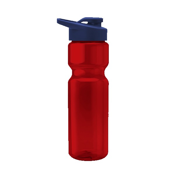 Blazer 28oz Transparent Bike Bottle w/Drink-thru Lid 1