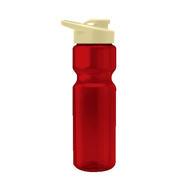 Blazer 28oz Transparent Bike Bottle w/Drink-thru Lid 1