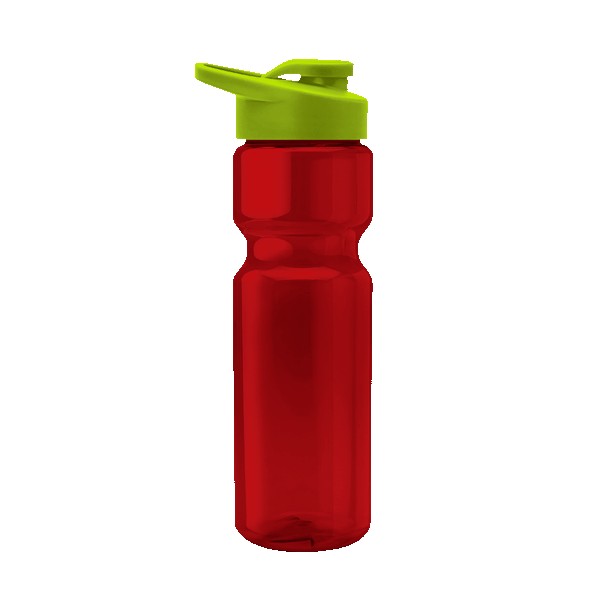 Blazer 28oz Transparent Bike Bottle w/Drink-thru Lid 1