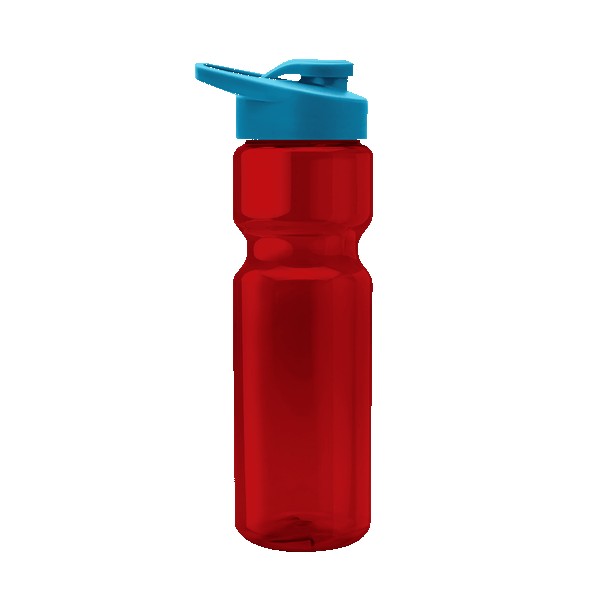 Blazer 28oz Transparent Bike Bottle w/Drink-thru Lid 1