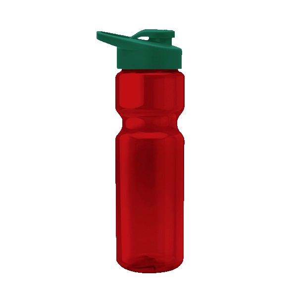 Blazer 28oz Transparent Bike Bottle w/Drink-thru Lid 1