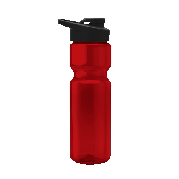 Blazer 28oz Transparent Bike Bottle w/Drink-thru Lid 1