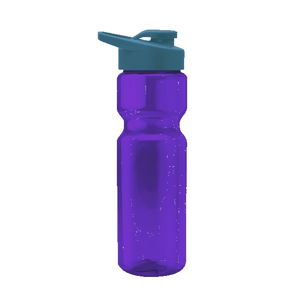 Blazer 28oz Transparent Bike Bottle w/Drink-thru Lid 1