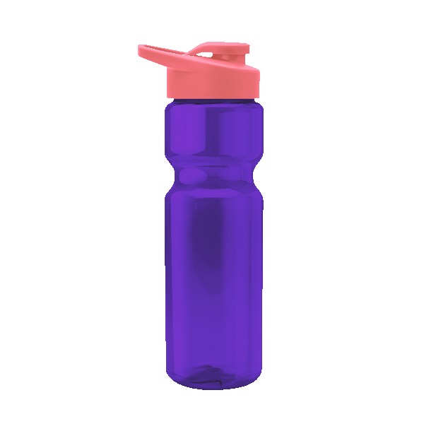 Blazer 28oz Transparent Bike Bottle w/Drink-thru Lid 1