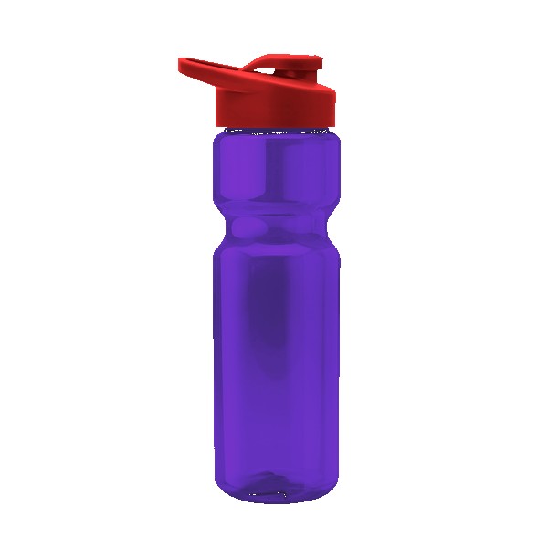 Blazer 28oz Transparent Bike Bottle w/Drink-thru Lid 1