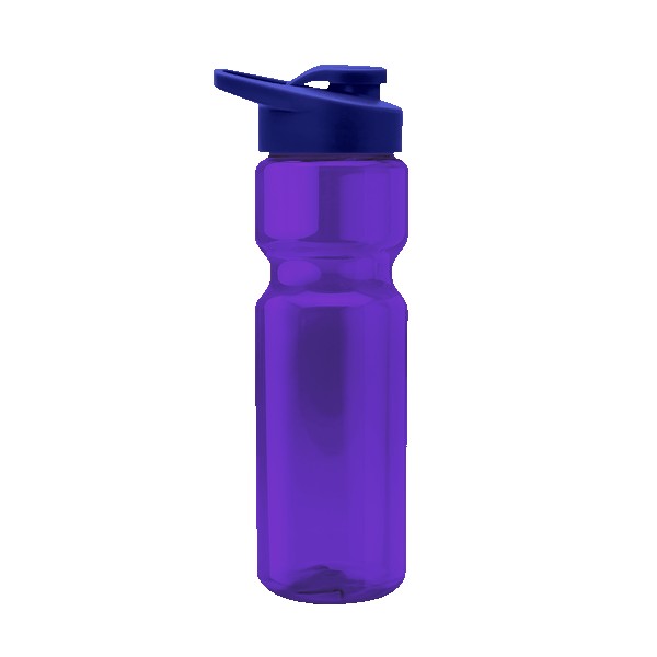 Blazer 28oz Transparent Bike Bottle w/Drink-thru Lid 1