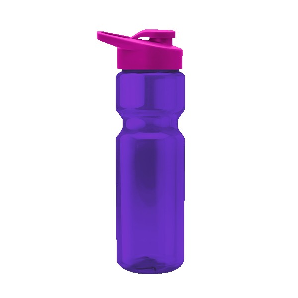 Blazer 28oz Transparent Bike Bottle w/Drink-thru Lid 1