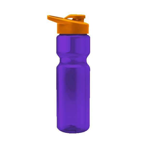 Blazer 28oz Transparent Bike Bottle w/Drink-thru Lid 1