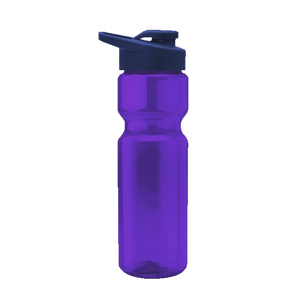 Blazer 28oz Transparent Bike Bottle w/Drink-thru Lid 1